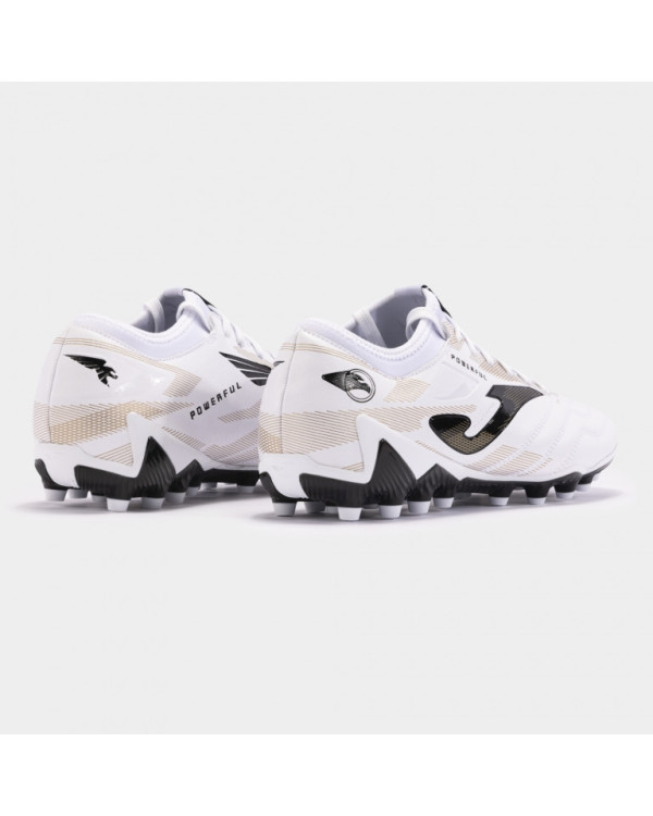 BOTA FUTBOL JOMA POWERFUL 2402 BLANCO ORO ARTIFICIAL GRASS