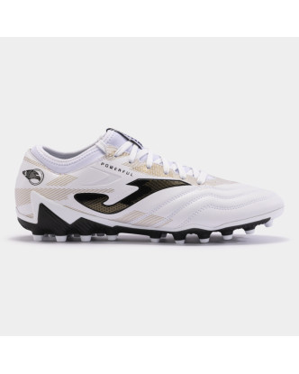 BOTA FUTBOL JOMA POWERFUL 2402 BLANCO ORO ARTIFICIAL GRASS