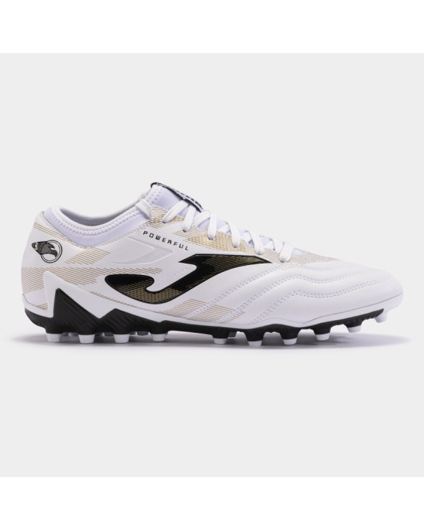 BOTA FUTBOL JOMA POWERFUL 2402 BLANCO ORO ARTIFICIAL GRASS