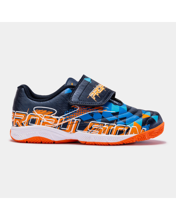 ZAPATILLA JOMA PROPULSION JR 2303 MARINO NARANJA INDOOR