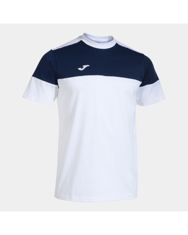 CAMISETA MANGA CORTA JOMA CREW V BLANCO MARINO