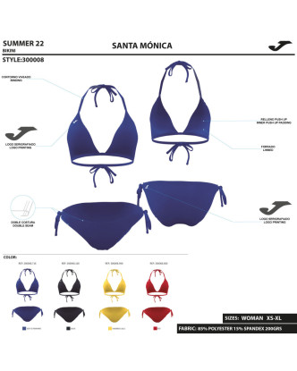 BIKINI JOMA SANTA MÓNICA ROYAL AZUL MUJER