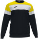 SUDADERA JOMA CREW IV NEGRO-AMARILLO