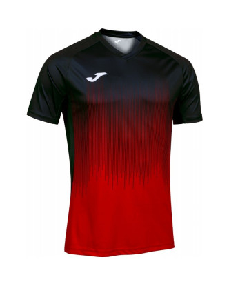 CAMISETA JOMA TIGER V NEGRO ROJO