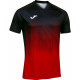 CAMISETA JOMA TIGER V NEGRO ROJO