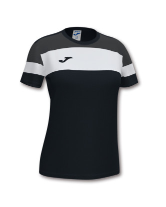 CAMISETA JOMA ALGODÓN CREW IV NEGRO-ANTRACITA M/C