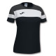 CAMISETA JOMA ALGODÓN CREW IV NEGRO-ANTRACITA M/C