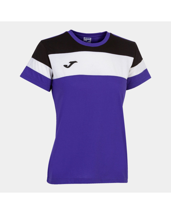 CAMISETA  JOMA ALGODÓN CREW IV MORADO NEGRO BLANCO