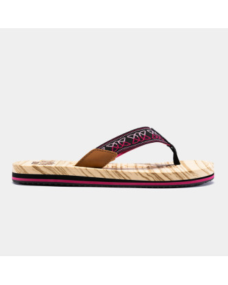 SANDALIA S.LANZAROTE LADY 2421 NEGRO ROSA