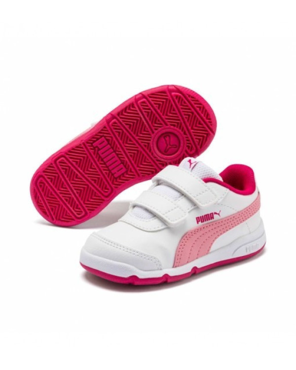 ZAPATILLA PUMA STEPFLEEX 2 SL VE BLANCO/ROSA