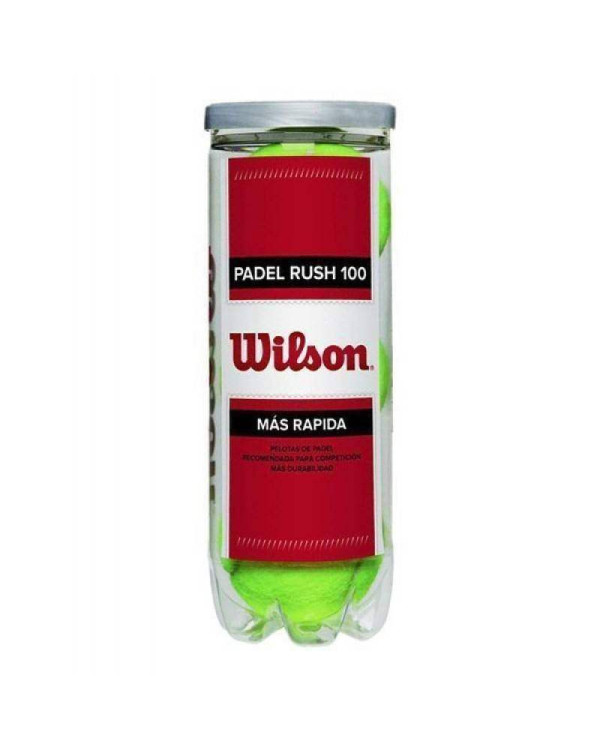 BOTE PELOTAS PADEL WILSON RUSH 100