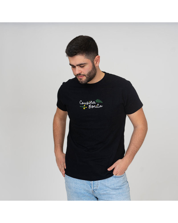 CAMISETA 'COUSIÑA BONITA' NEGRA