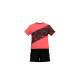 CONJUNTO NIÑO JOMA SET TORNADO CORAL FLÚOR NEGRO