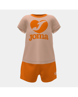 CONJUNTO JOMA SET LOVE J ROSA NARANJA