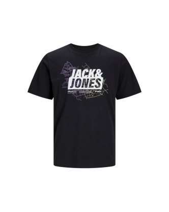 CAMISETA MANGA CORTA JACK AND JONES JCOMAP LOGO TEE SS NEGRA