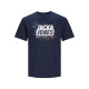 CAMISETA MANGA CORTA JACK AND JONES JCOMAP LOGO TEE SS MARINO