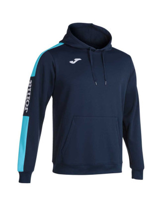 SUDADERA CON CAPUCHA JOMA CHAMPIONSHIP IV MARINO TURQUESA FLÚOR