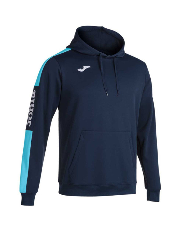 SUDADERA CON CAPUCHA JOMA CHAMPIONSHIP IV MARINO TURQUESA FLÚOR