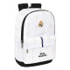 MOCHILA ESCOLAR REAL MADID BLANCO NEGRO