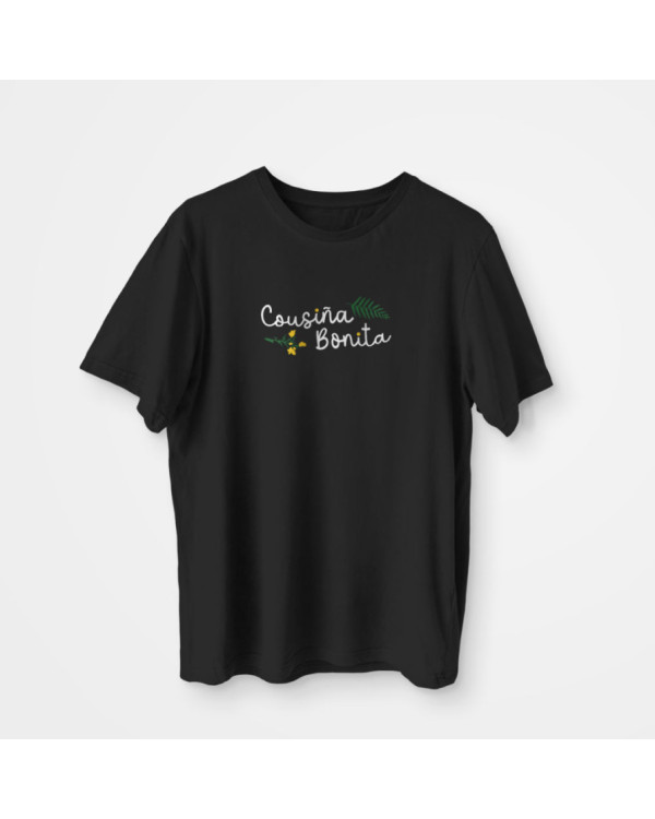 CAMISETA 'COUSIÑA BONITA' NEGRA